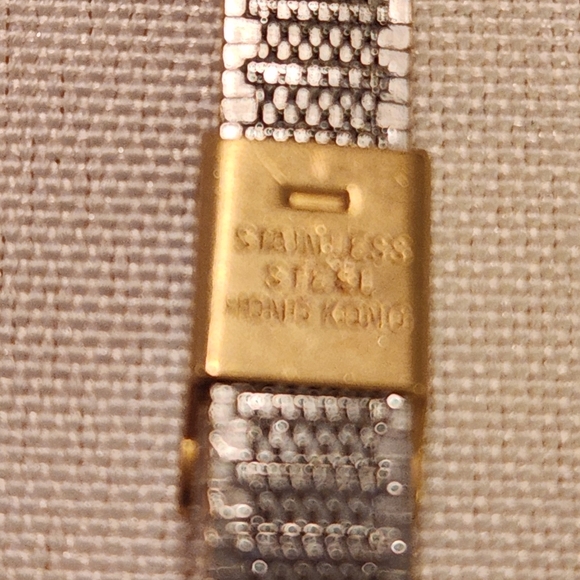 Like New 1990s Pierre Cardin Gold Watch with black watch face - Picture 11 of 13